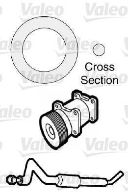 VALEO 509741 Guarnizione, Condotto d. refrigerante-Guarnizione, Condotto d. refrigerante-Ricambi Euro