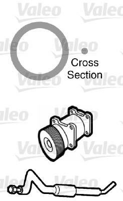 VALEO 509748 Guarnizione, Condotto d. refrigerante