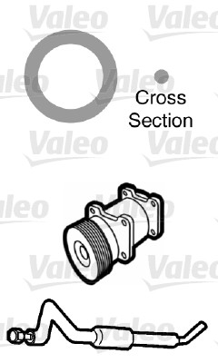 VALEO 509754 Guarnizione, Condotto d. refrigerante