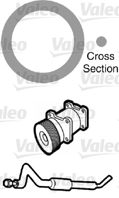 VALEO 509755 Guarnizione, Condotto d. refrigerante