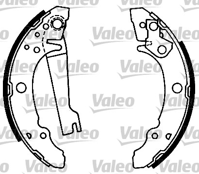 VALEO 553601 Kit ganasce freno