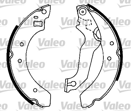 VALEO 553643 Bromsbackar, sats