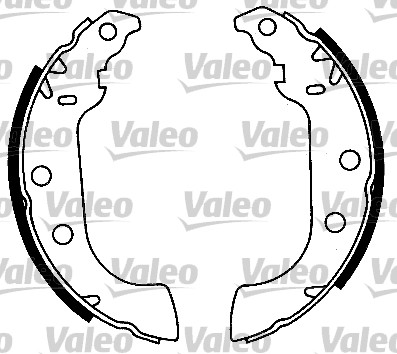 VALEO 553856 Bromsbackar, sats