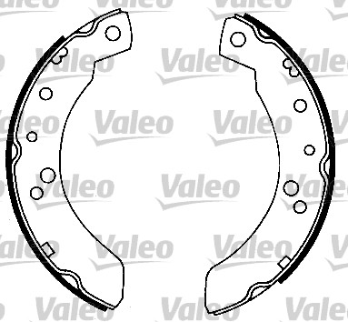 VALEO 553800 Bromsbackar, sats
