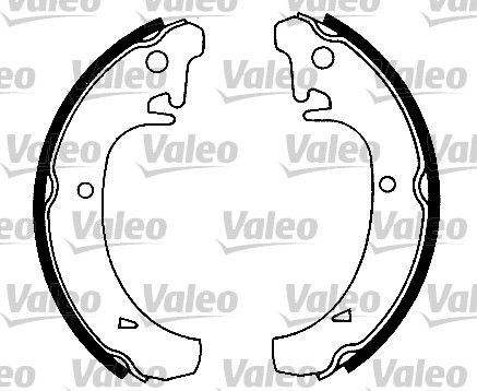 VALEO 553693 Bromsbackar, sats