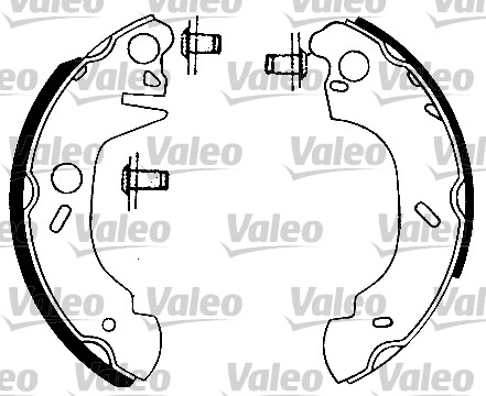 VALEO 562073 Bromsbackar, sats