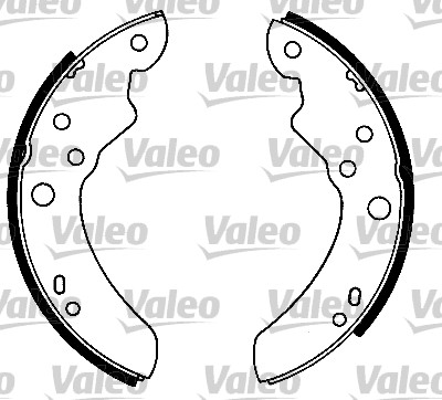 VALEO 562452 Bromsbackar, sats