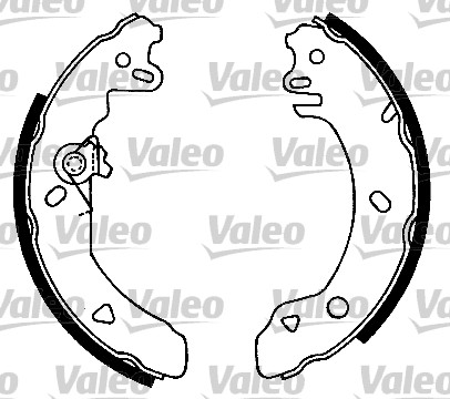 VALEO 553806 Bromsbackar, sats