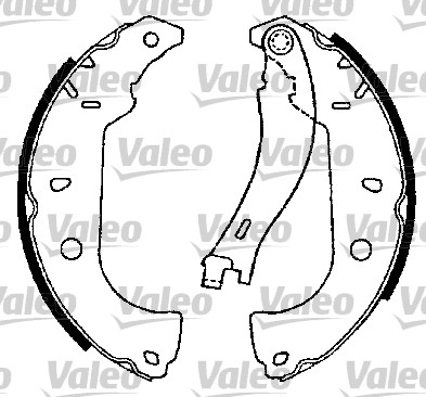 VALEO 554738 Bromsbackar, sats