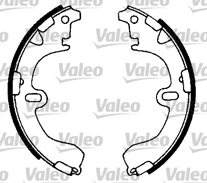 VALEO 553897 Bromsbackar, sats