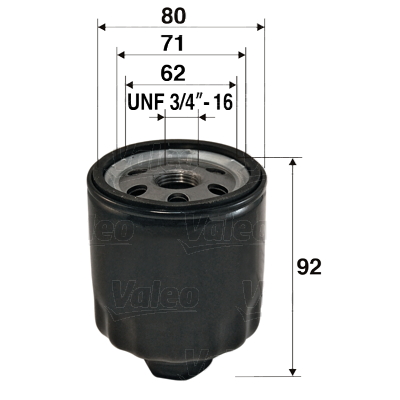 VALEO 586009 Olejový filtr