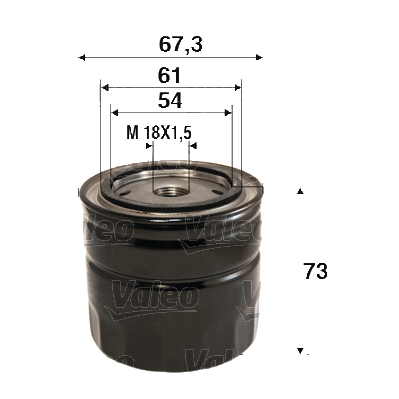 VALEO 586123 Olejový filtr