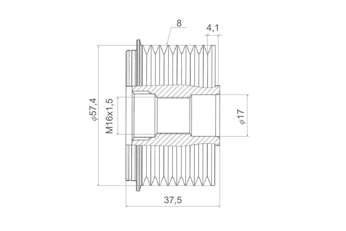 Alternator Freewheel Clutch