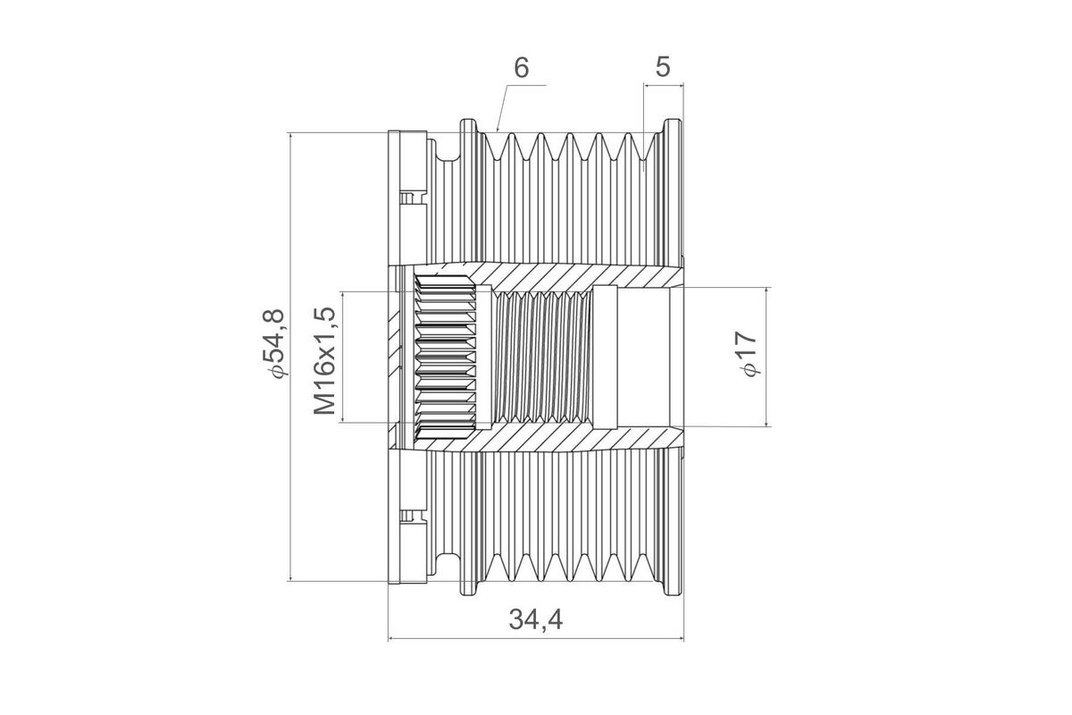 Alternator Freewheel Clutch