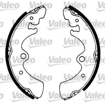 VALEO 562681 Bromsbackar, sats