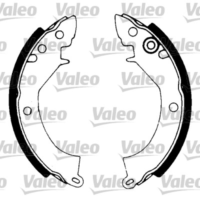 VALEO 562687 Bromsbackar, sats