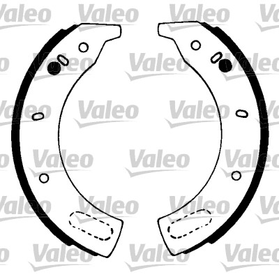 VALEO 562034 Bromsbackar, sats