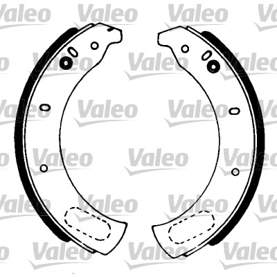VALEO 562057 Bromsbackar, sats