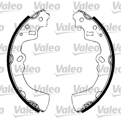 VALEO 562704 Bromsbackar, sats