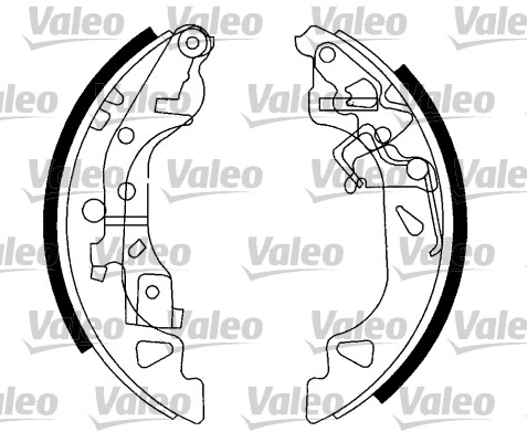 VALEO 553868 Bromsbackar, sats