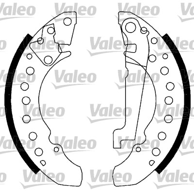 VALEO 562769 Bromsbackar, sats