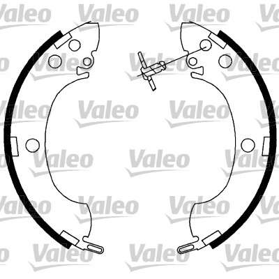 VALEO 564022 Bromsbackar, sats