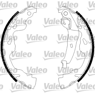 VALEO 554760 Bromsbackar, sats