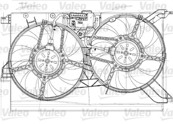 VALEO 696023 Ventola, Raffreddamento motore-Ventola, Raffreddamento motore-Ricambi Euro