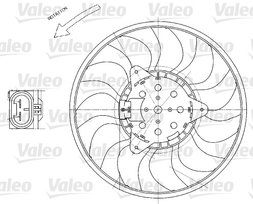 VALEO 696029 Ventola, Raffreddamento motore-Ventola, Raffreddamento motore-Ricambi Euro