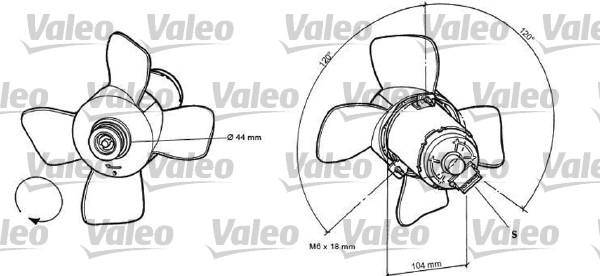 VALEO 696038 Ventola,...