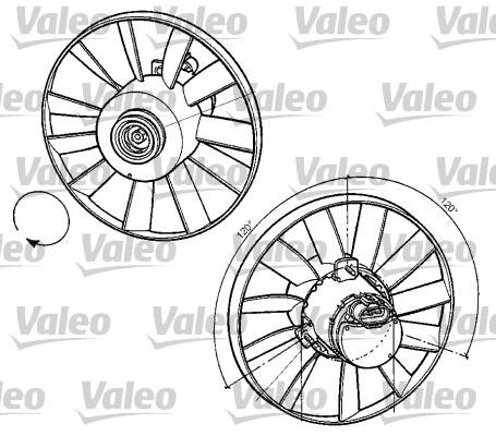 VALEO 696059 Ventola, Raffreddamento motore-Ventola, Raffreddamento motore-Ricambi Euro