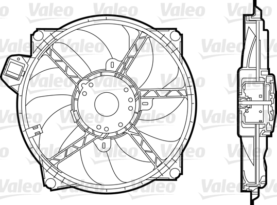 VALEO 696376 Ventola, Raffreddamento motore-Ventola, Raffreddamento motore-Ricambi Euro