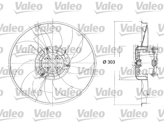 VALEO 698324 Ventola,...