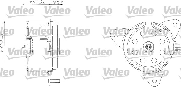 Electric Motor, radiator fan