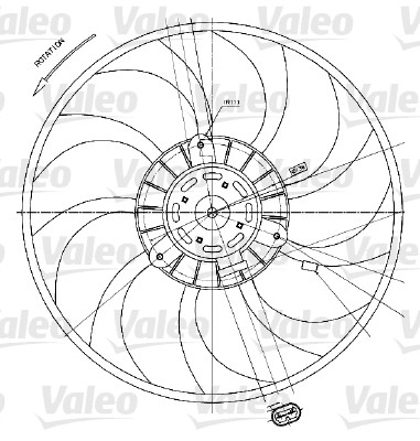 VALEO 698424 Ventola, Raffreddamento motore