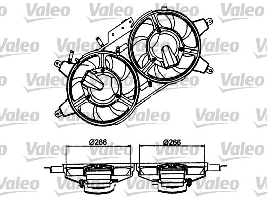 VALEO 698482 Ventola, Raffreddamento motore