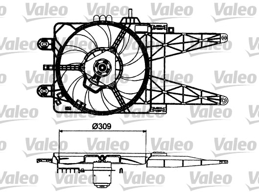 VALEO 698483 Větrák,...