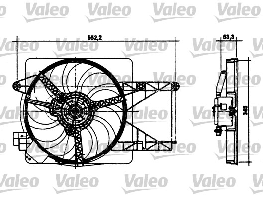 VALEO 698495 Ventola,...