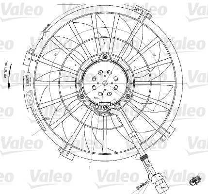 VALEO 698542 Ventola,...