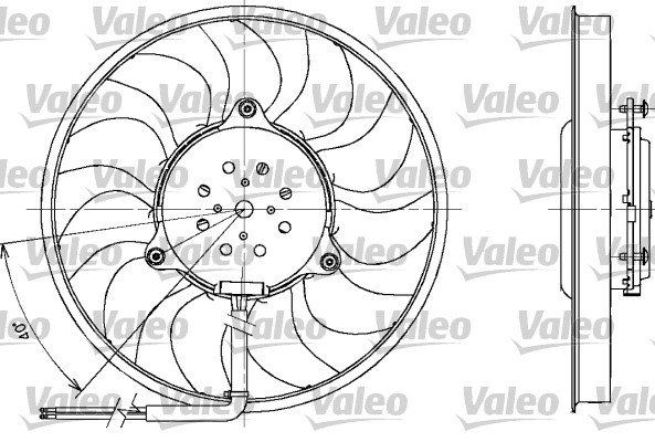 VALEO 698611 Ventola, Raffreddamento motore-Ventola, Raffreddamento motore-Ricambi Euro