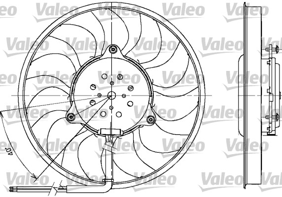 VALEO 698612 Ventola, Raffreddamento motore-Ventola, Raffreddamento motore-Ricambi Euro