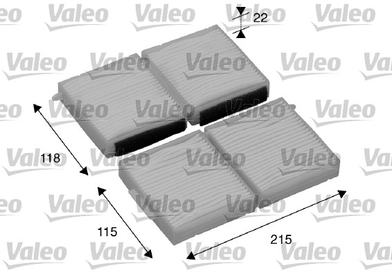 VALEO 698891 Filtro, Aria...