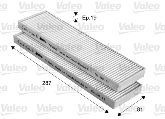 VALEO 715662 Filtro, Aria abitacolo-Filtro, Aria abitacolo-Ricambi Euro