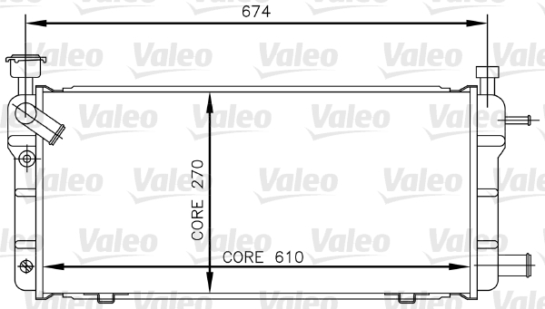 VALEO 730018 Radiatore, Raffreddamento motore