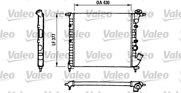 VALEO 730055 Radiatore, Raffreddamento motore