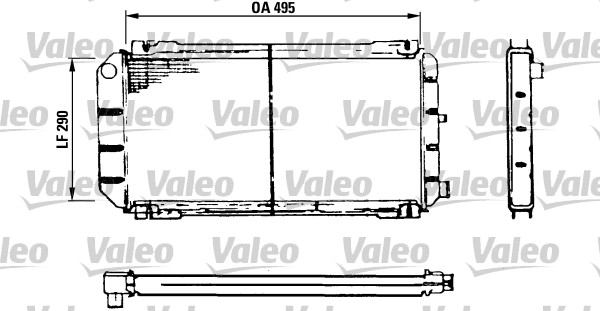 VALEO 730116 Radiatore, Raffreddamento motore-Radiatore, Raffreddamento motore-Ricambi Euro