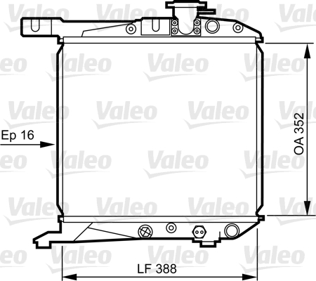 VALEO 730168 Radiatore,...