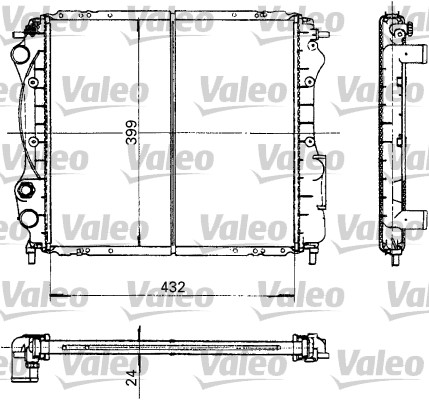 VALEO 730181 Radiatore, Raffreddamento motore-Radiatore, Raffreddamento motore-Ricambi Euro