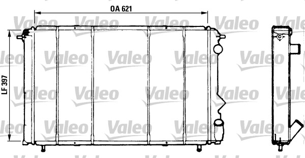 VALEO 730184 Radiatore, Raffreddamento motore