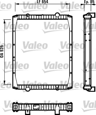 VALEO 730337 Radiatore, Raffreddamento motore-Radiatore, Raffreddamento motore-Ricambi Euro